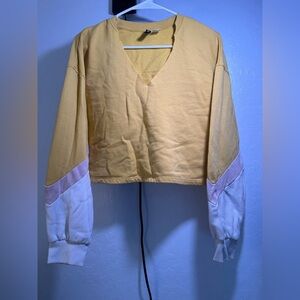 Retro Style Crop Sweatshirt